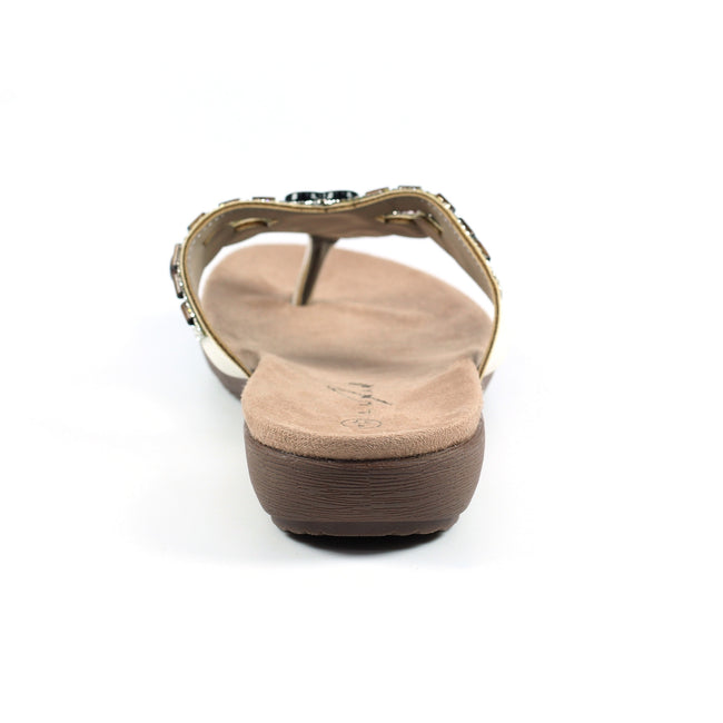 White - Back - Lunar Womens-Ladies Vision Sandals