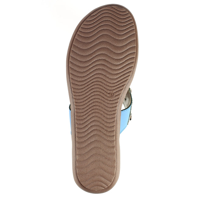Blue - Close up - Lunar Womens-Ladies Vision Sandals