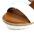 Blue - Close up - Lunar Womens-Ladies Shack Wedge Sandals