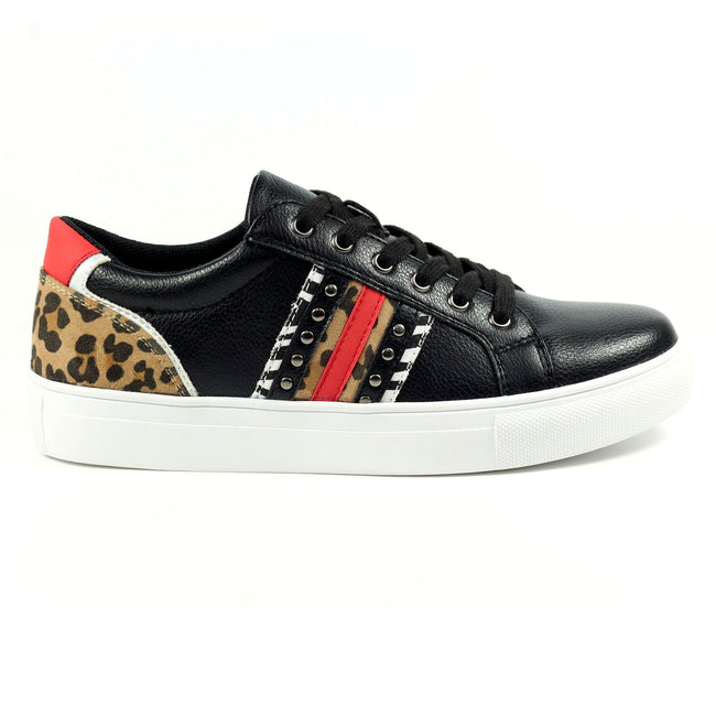 Black - Lifestyle - Lunar Womens-Ladies Sidewinder Sneakers