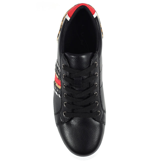 Black - Pack Shot - Lunar Womens-Ladies Sidewinder Sneakers