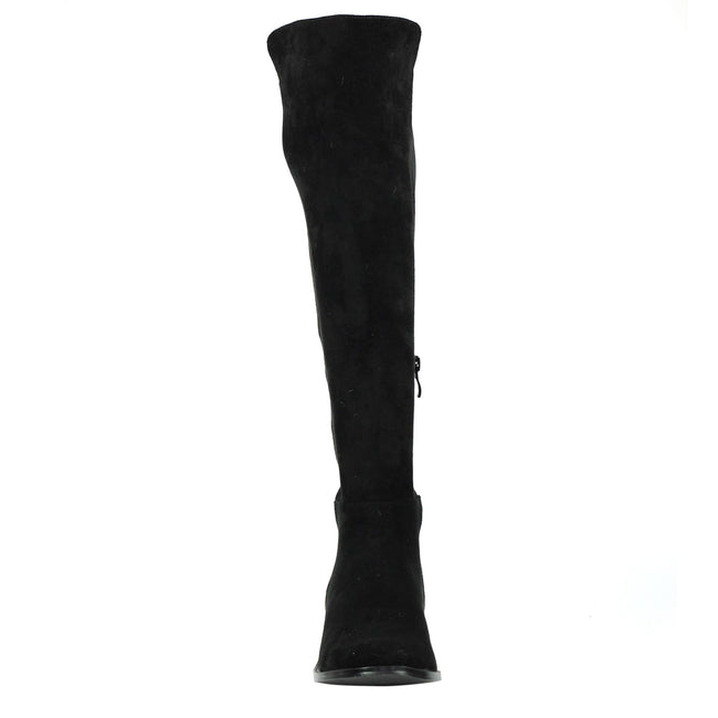 Black - Pack Shot - Lunar Womens-Ladies Georgette Long Boots