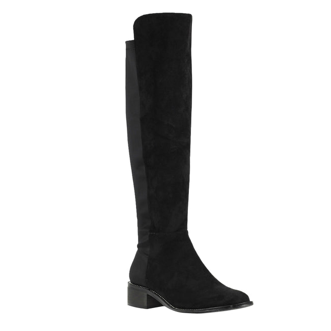Black - Front - Lunar Womens-Ladies Georgette Long Boots