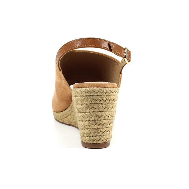 Camel - Back - Lunar Womens-Ladies Embleton Suede Wedge