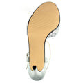 Silver - Side - Lunar Womens-Ladies Nara Sandals
