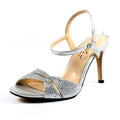 Silver - Pack Shot - Lunar Womens-Ladies Nara Sandals