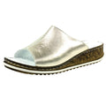 Gold - Lifestyle - Lunar Womens-Ladies Magnet Leather Sliders