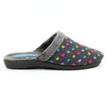 Gray - Side - Lunar Womens-Ladies Seine Slippers
