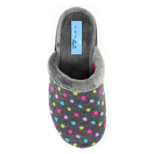 Gray - Lifestyle - Lunar Womens-Ladies Seine Slippers