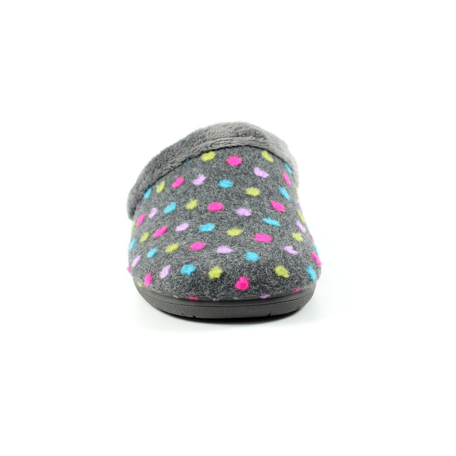 Gray - Close up - Lunar Womens-Ladies Seine Slippers
