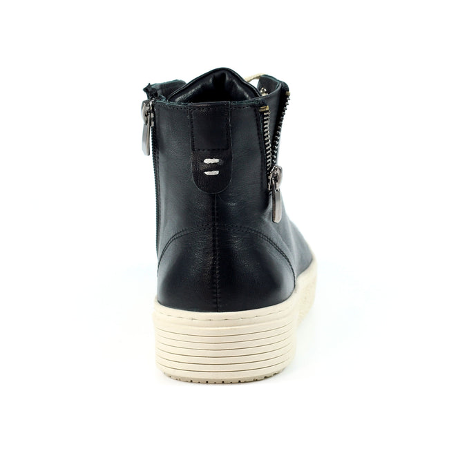 Black - Back - Lunar Womens-Ladies Danube Leather Boots