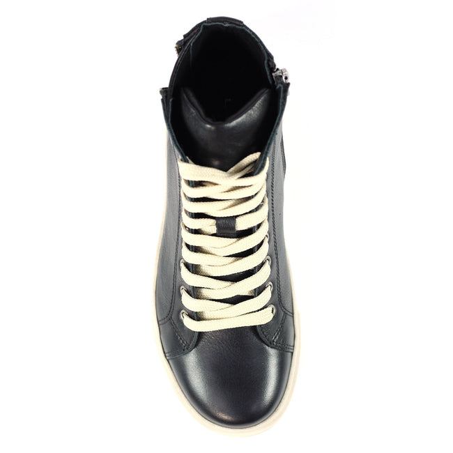 Black - Pack Shot - Lunar Womens-Ladies Danube Leather Boots