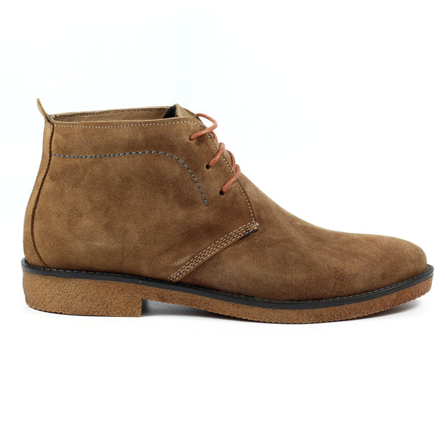 Tan - Lifestyle - Lazy Dogz Mens Baxter Suede Shoes
