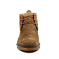 Tan - Close up - Lazy Dogz Mens Baxter Suede Shoes