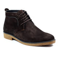 Brown - Front - Lazy Dogz Mens Baxter Suede Shoes