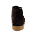 Brown - Back - Lazy Dogz Mens Baxter Suede Shoes