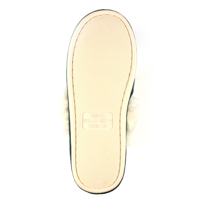 Gray - Side - Lunar Womens-Ladies Nika Slippers
