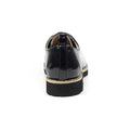 Black Patent - Back - Lunar Womens-Ladies Geller Oxfords