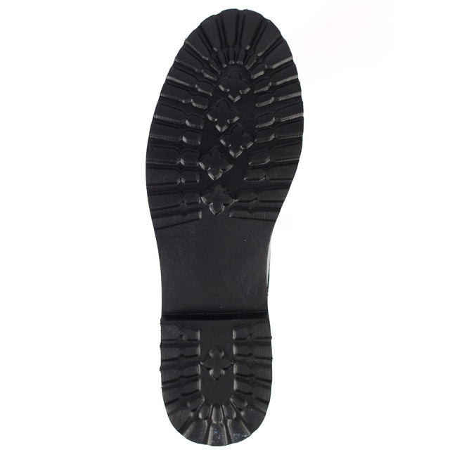 Black Patent - Side - Lunar Womens-Ladies Geller Oxfords
