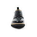 Black Patent - Close up - Lunar Womens-Ladies Geller Oxfords