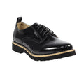 Black Patent - Front - Lunar Womens-Ladies Geller Oxfords