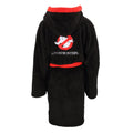 Black-Red - Back - Ghostbusters Unisex Adult Logo Bathrobe