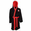 Black-Red - Front - Ghostbusters Unisex Adult Logo Bathrobe
