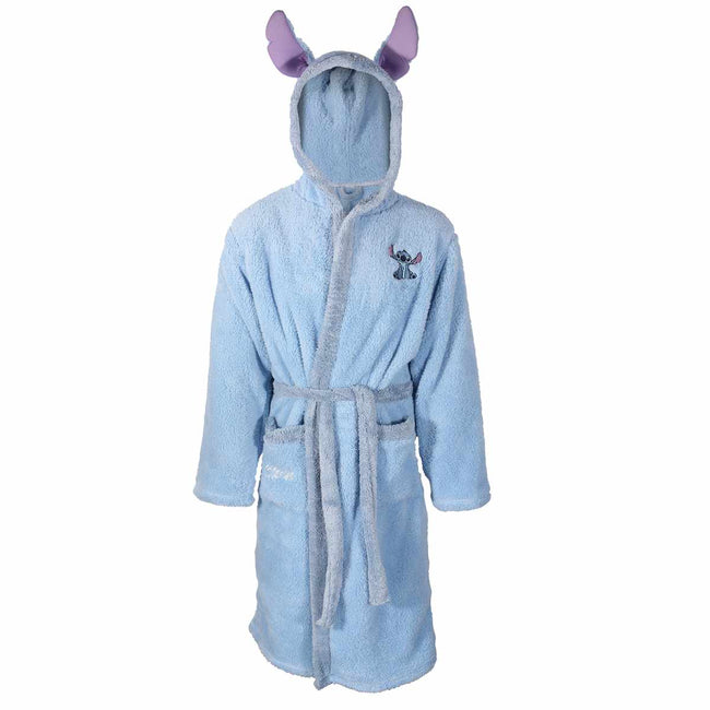 Blue - Front - Lilo & Stitch Womens-Ladies Stitch Bathrobe