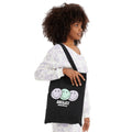 Black - Front - OnePointFive°C Originals Smiley Logo Tote Bag