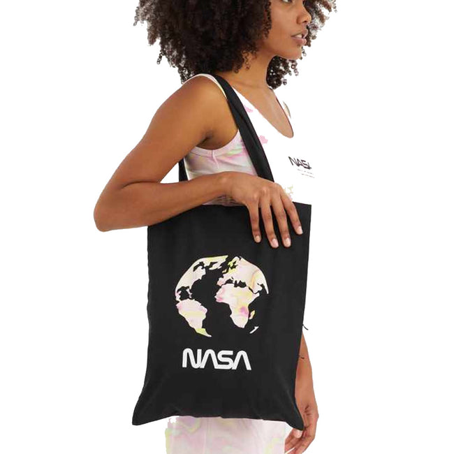 Black - Front - OnePointFive°C NASA Tote Bag