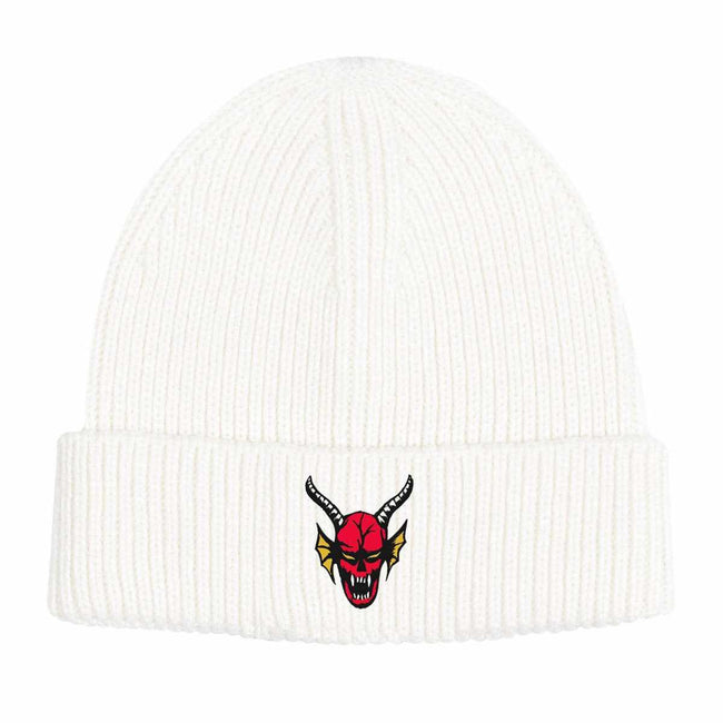 White - Front - OnePointFive°C Hellfire Club Stranger Things Beanie