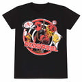 Black - Front - Deadpool Unisex Adult Button T-Shirt