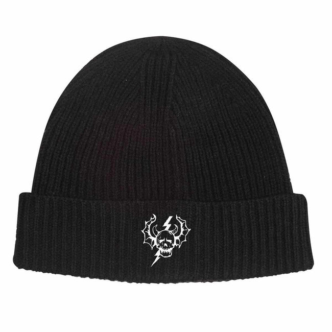 Black - Front - OnePointFive°C Hellfire Club Stranger Things Acrylic Beanie