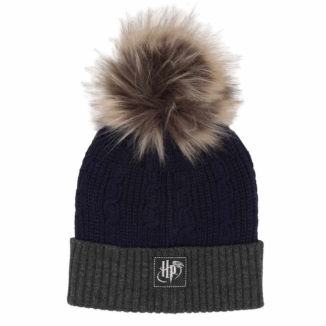 Navy-Gray - Back - Harry Potter Ravenclaw Pom Pom Beanie