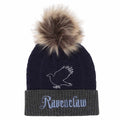 Navy-Gray - Front - Harry Potter Ravenclaw Pom Pom Beanie