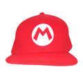 Red - Front - Super Mario Button Snapback Cap