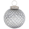 Gray - Front - The Noel Collection Textured Christmas Bauble