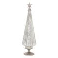 Silver - Front - Hill Interiors The Noel Collection Footed Christmas Decoration