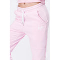 Pink - Side - Hype Womens-Ladies Script Joggers