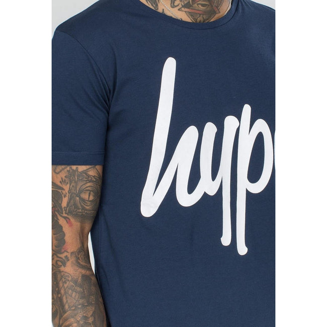 Navy - Lifestyle - Hype Mens Script T-Shirt