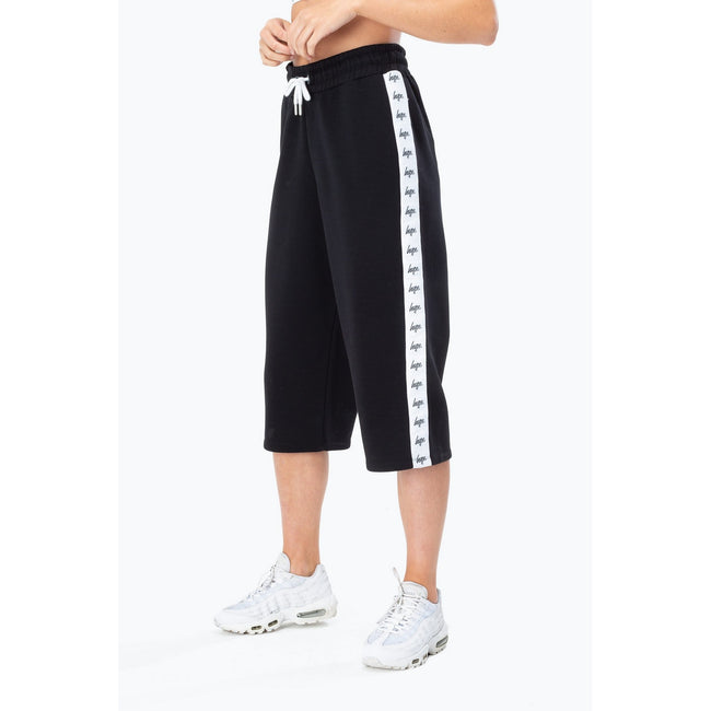 Black - Front - Hype Womens-Ladies Tape Culottes