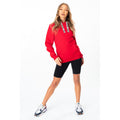 Red - Side - Hype Womens-Ladies Drawstring Pullover Hoodie