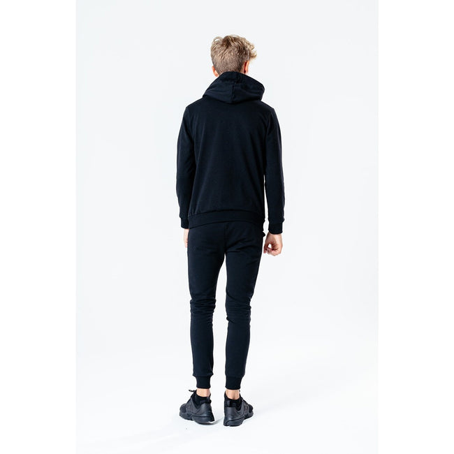 Black - Back - Hype Childrens-Kids Script Tracksuit