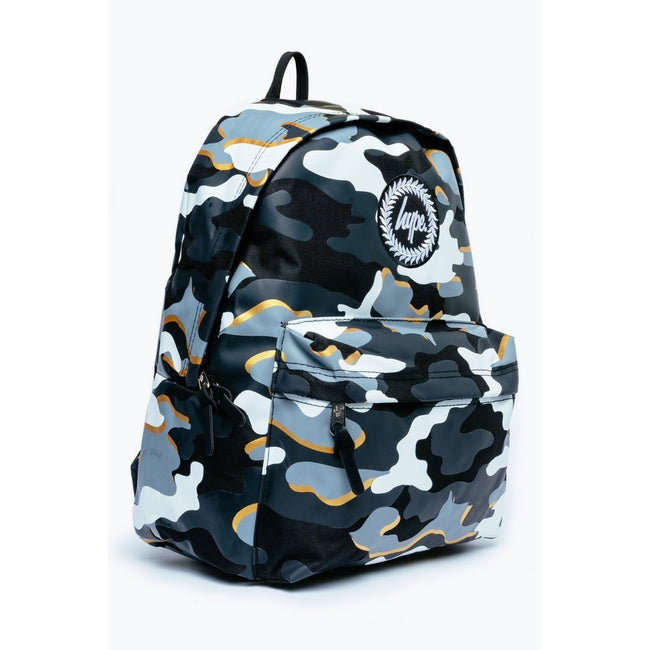 Gray-Gold - Side - Hype Gold Line Camo Backpack