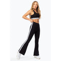 Black - Side - Hype Womens-Ladies Tape Flared Pants
