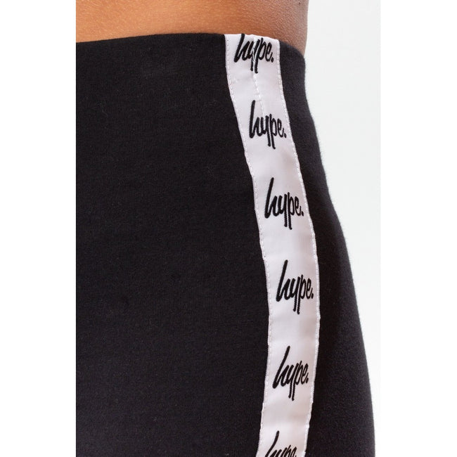 Black - Lifestyle - Hype Womens-Ladies Tape Flared Pants