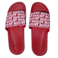 Red - Back - Hype Unisex Adults Justhype Sporting Sliders