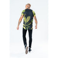 Blue-Green-White - Side - Hype Mens Polka Leaf T-Shirt