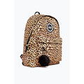 Brown-Black - Side - Hype Leopard Print Backpack