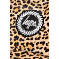Brown-Black - Close up - Hype Leopard Print Backpack